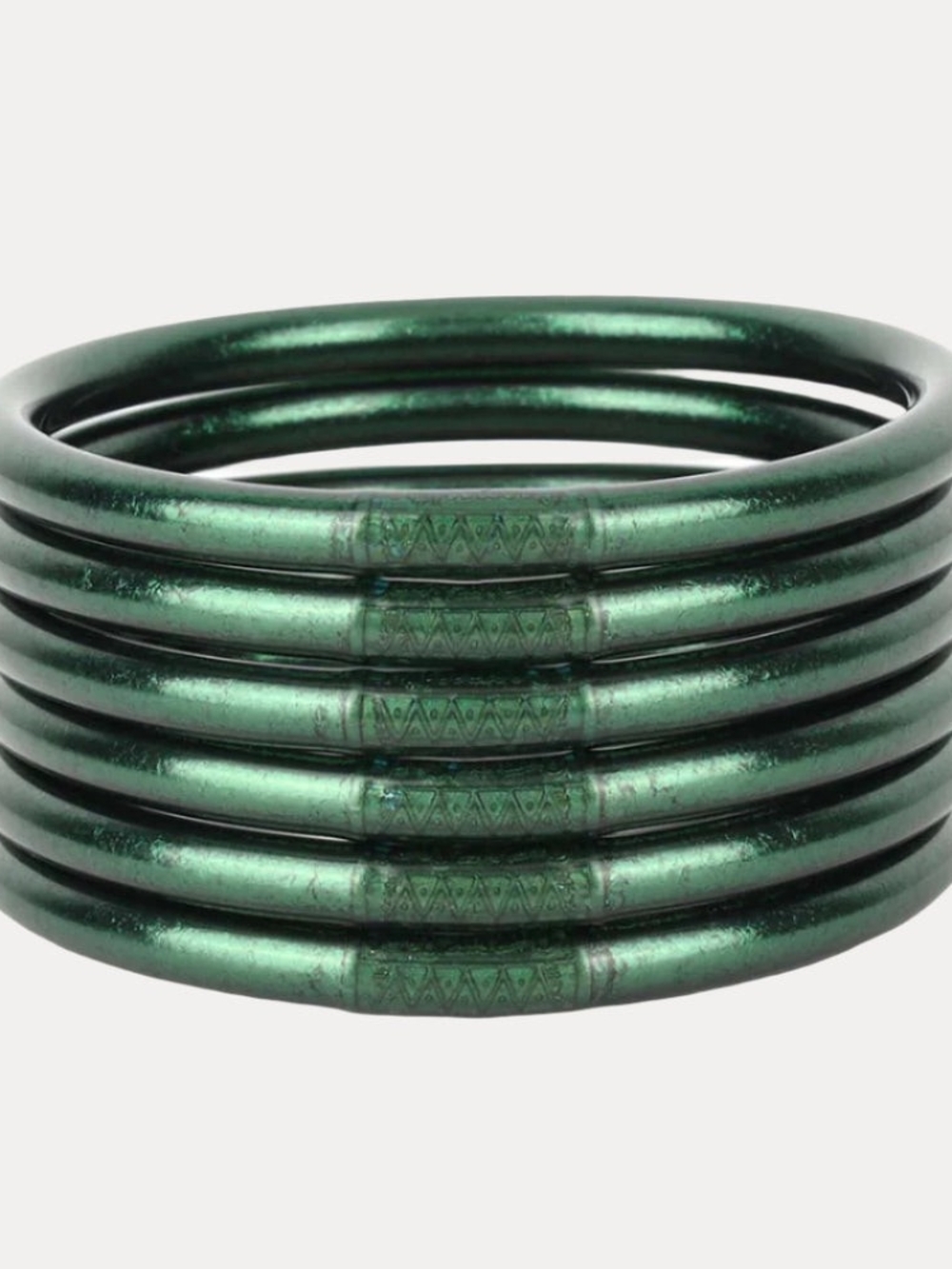 Budha Girl Frond All Weather Bangles® (Set of 6) - Serenity Prayer - Sz Small